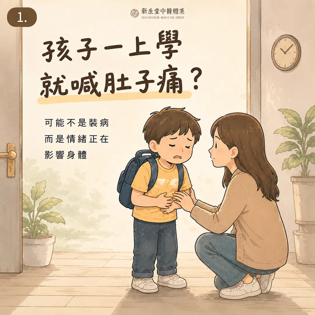 孩子一上學就喊肚子痛？