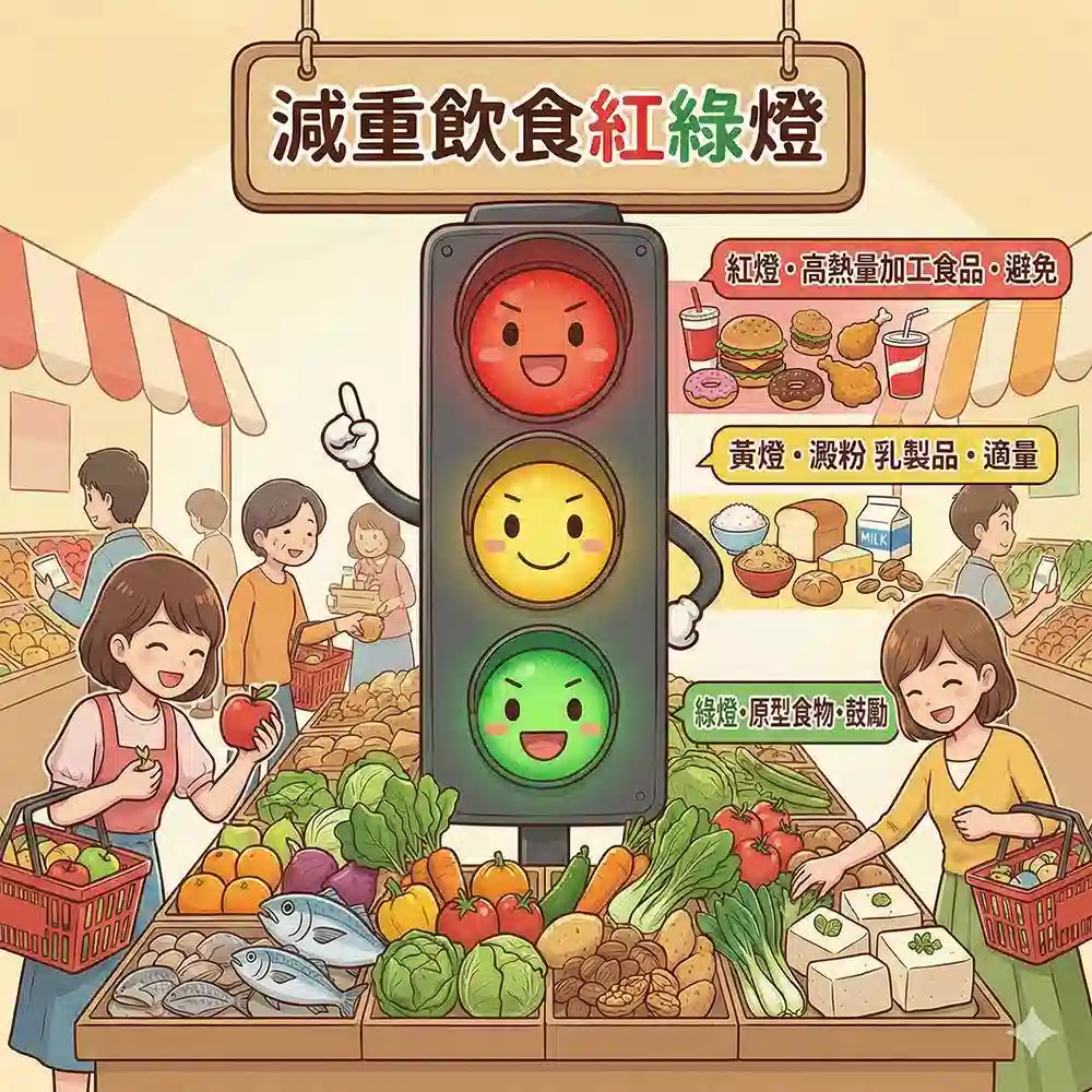 減重紅綠燈，健康自由行